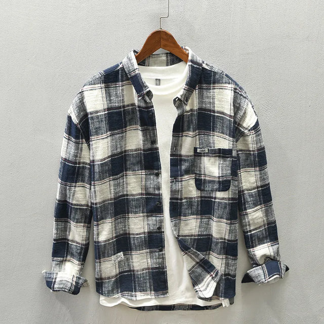 Vintém d'Ouro - Camisa xadrez elegante