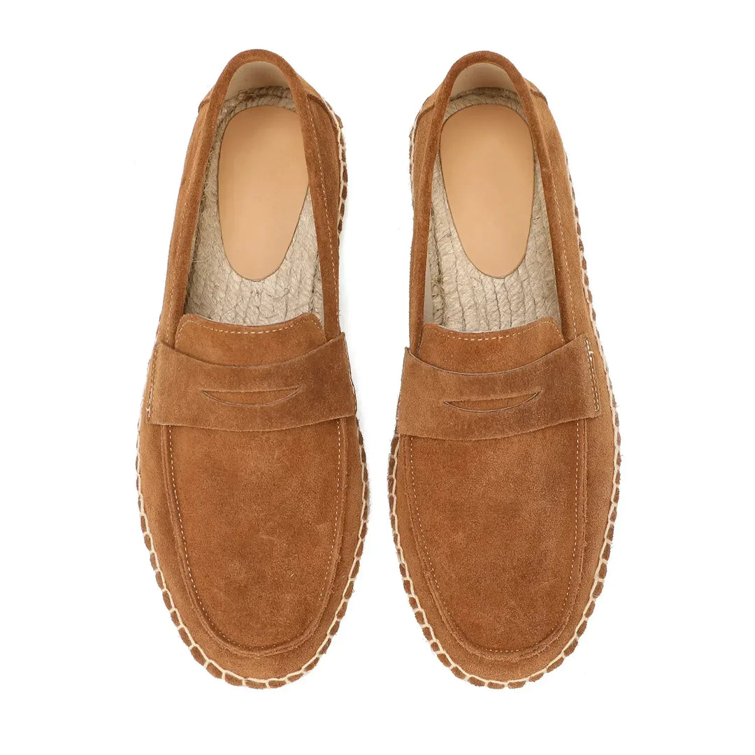 Vintém d'Ouro - Espadrilles de camurça elegantes