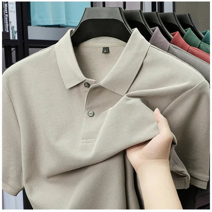 Vintém d'Ouro - Camisa pólo casual de algodão
