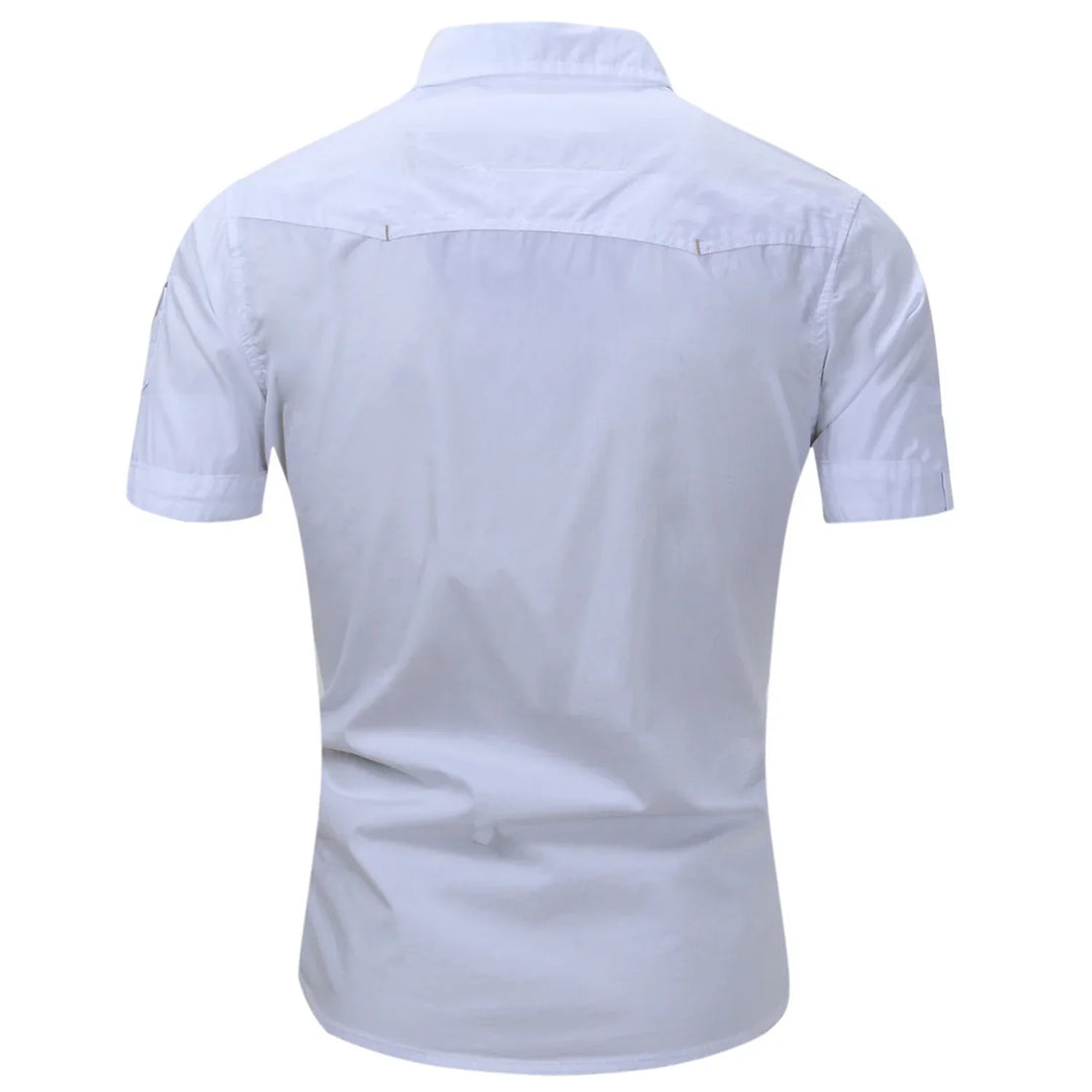 Vintém d'Ouro - Camisa de manga curta em algodão Cargo
