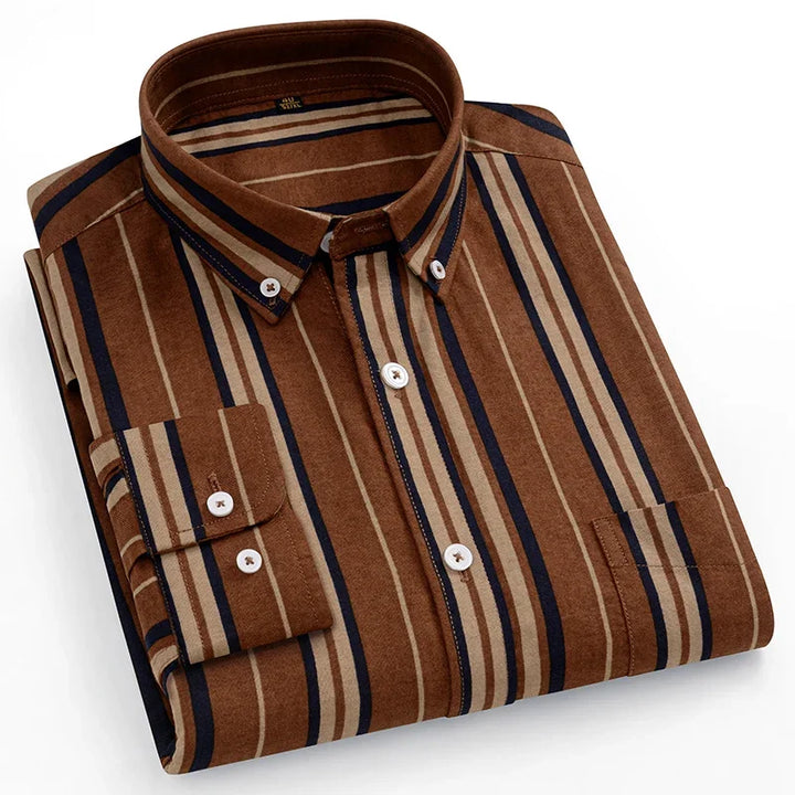 Vintém d'Ouro - Camisa Oxford de algodão