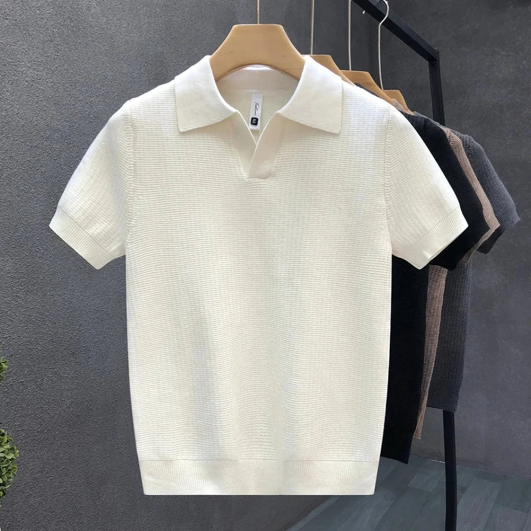 Vintém d'Ouro - Camisa pólo de malha respirável