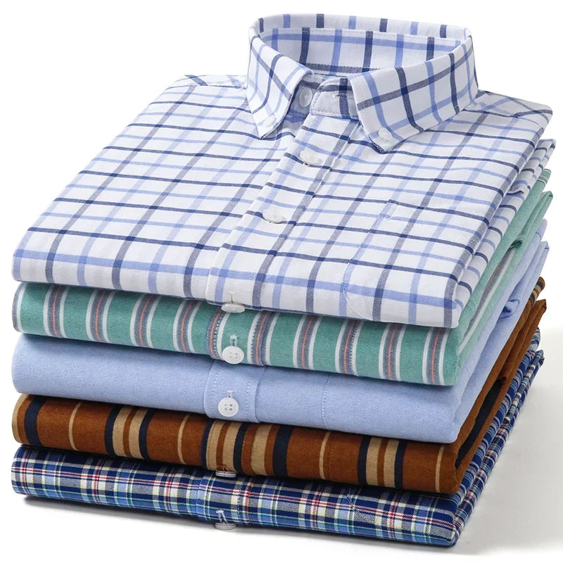 Vintém d'Ouro - Camisa Oxford de algodão