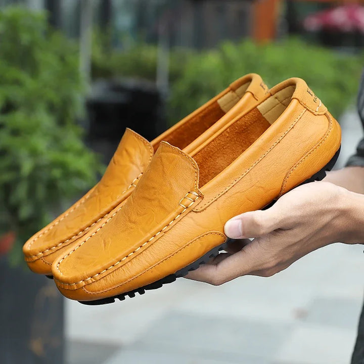 Vintém d'Ouro - Mocassins de couro vintage
