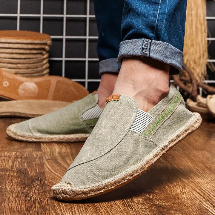 Vintém d'Ouro - Espadrilhas elegantes em linho