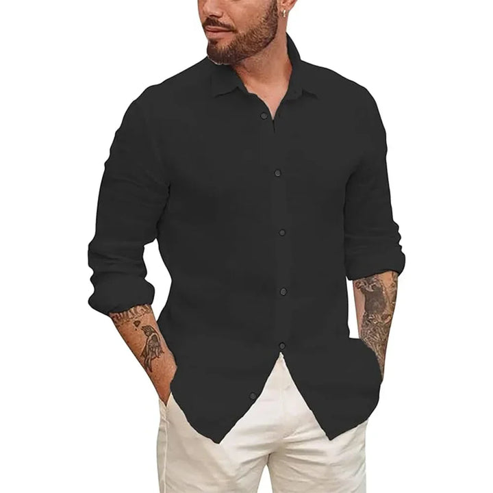 Vintém d'Ouro - Camisa havaiana em linho de algodão