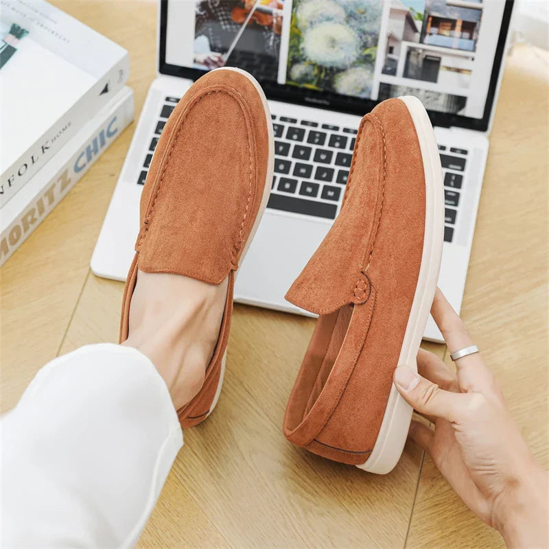 Vintém d'Ouro - Mocassins casuais de camurça