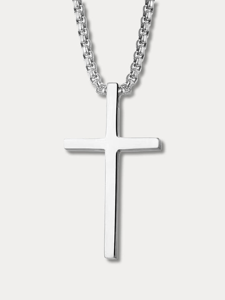 Vintém d'Ouro - Colar Masculino com Pingente de Cruz