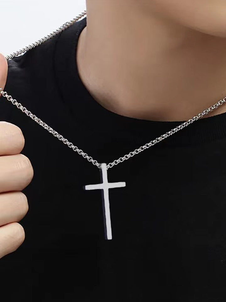 Vintém d'Ouro - Colar Masculino com Pingente de Cruz