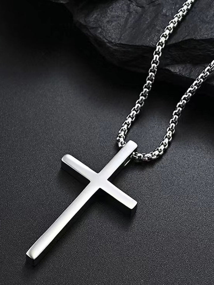 Vintém d'Ouro - Colar Masculino com Pingente de Cruz
