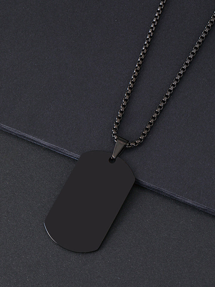 Vintém d'Ouro - Colar Masculino com Pingente Dog Tag