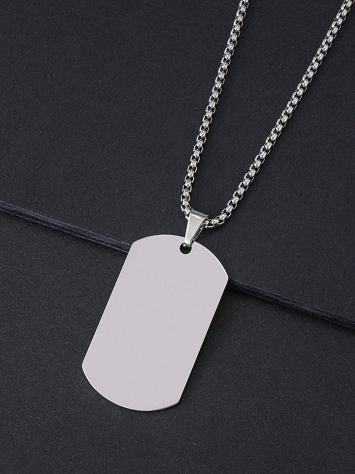 Vintém d'Ouro - Colar Masculino com Pingente Dog Tag