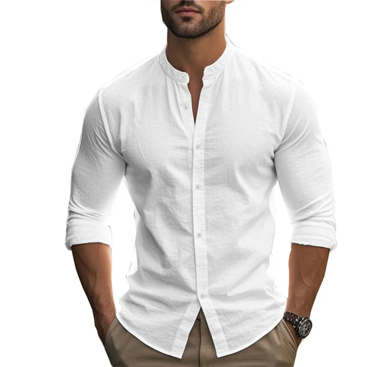 Vintém d'Ouro - Camisa casual de verão em algodão e linho