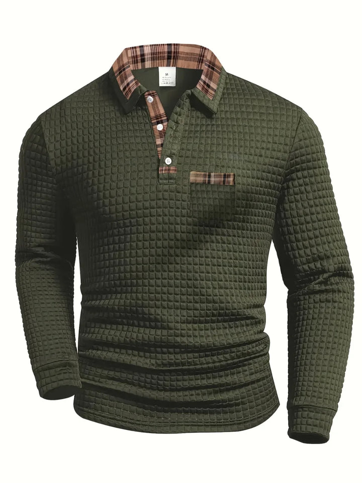 Vintém d'Ouro - Camisa polo com padrão
