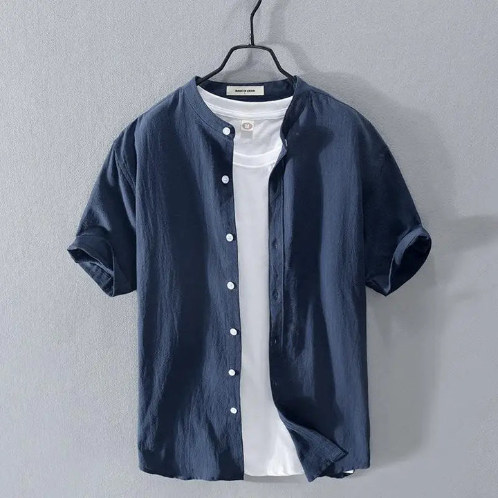 Vintém d'Ouro - Camisa de verão em algodão e linho