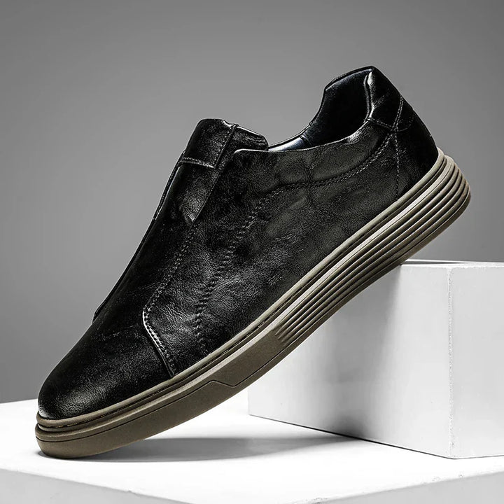 Vintém d'Ouro - Sapatos clássicos de couro slip-on