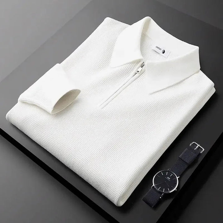 Vintém d'Ouro - Camisola elegante com fecho de correr para homem