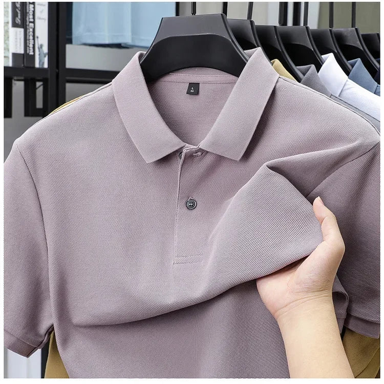 Vintém d'Ouro - Camisa pólo casual de algodão