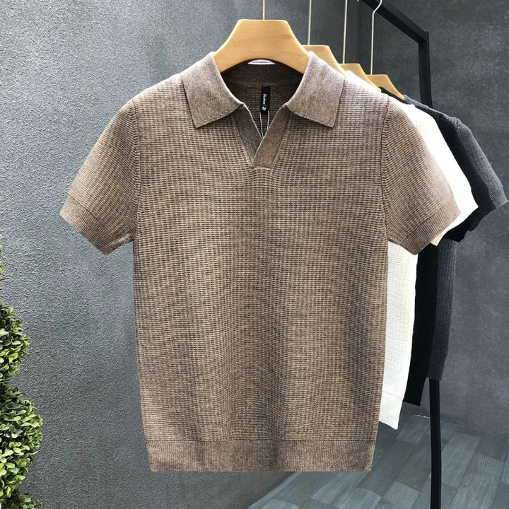Vintém d'Ouro - Camisa pólo de malha respirável