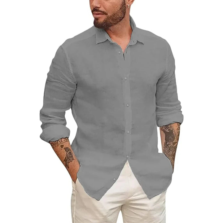 Vintém d'Ouro - Camisa havaiana em linho de algodão
