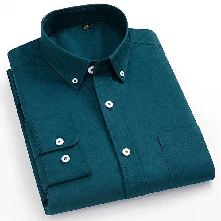 Vintém d'Ouro - Camisa Oxford de algodão