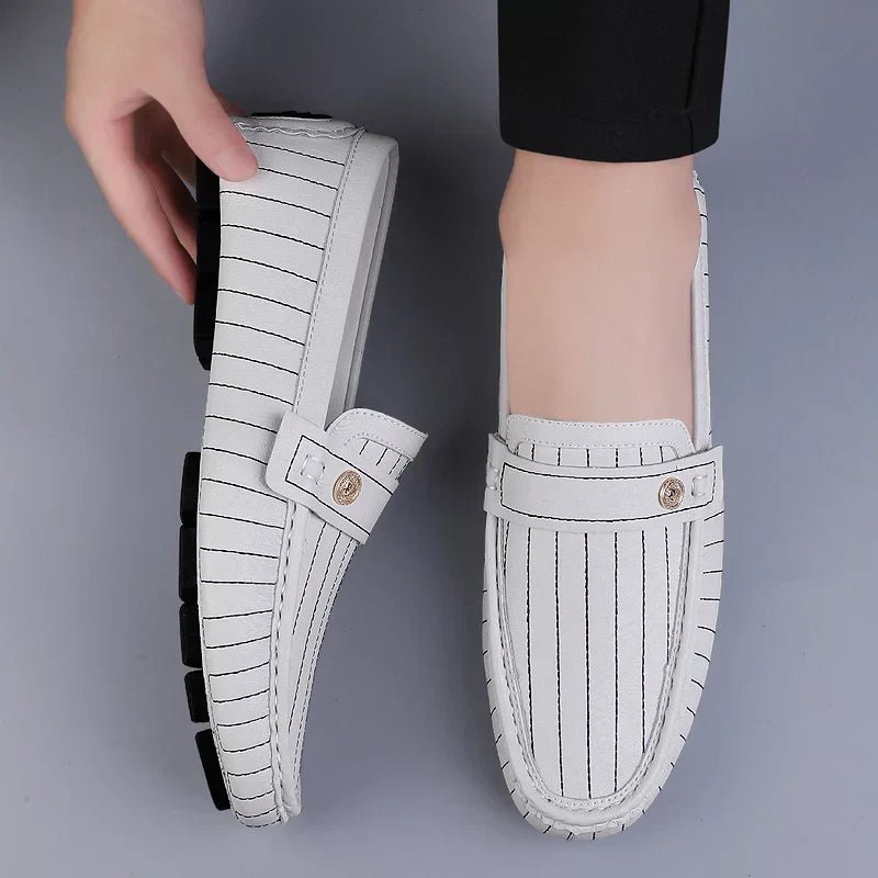 Vintém d'Ouro - Mocassins de couro elegantes