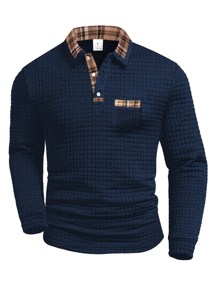 Vintém d'Ouro - Camisa polo com padrão