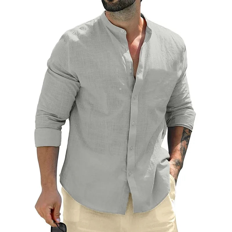 Vintém d'Ouro - Camisa de linho masculina