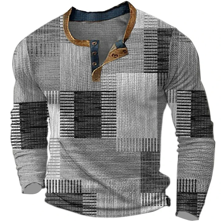 Vintém d'Ouro - Camisa Casual de Manga Longa