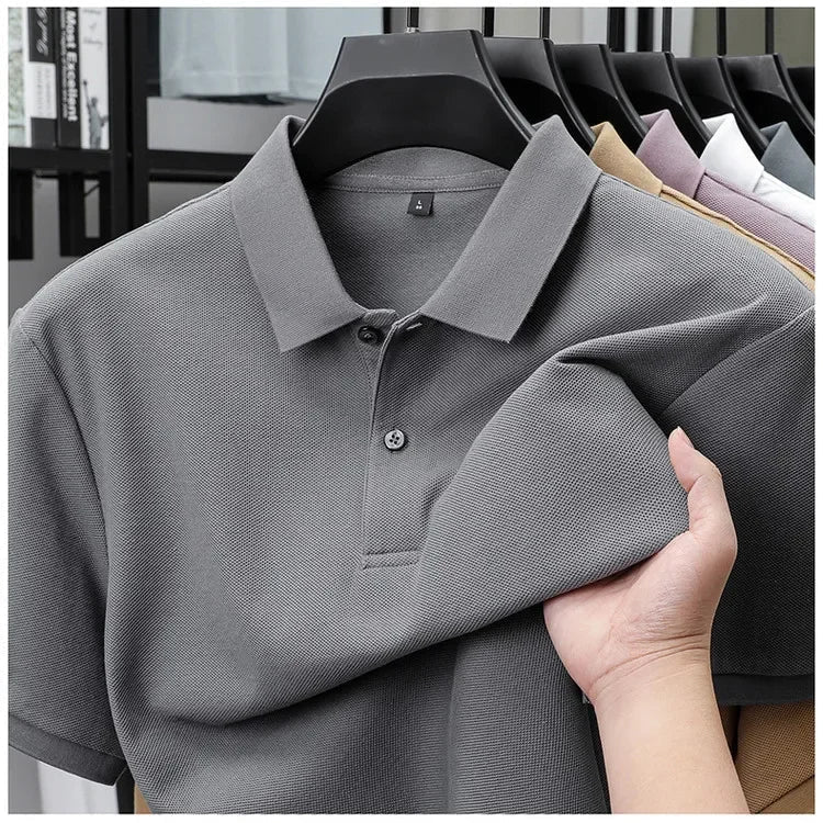 Vintém d'Ouro - Camisa pólo casual de algodão