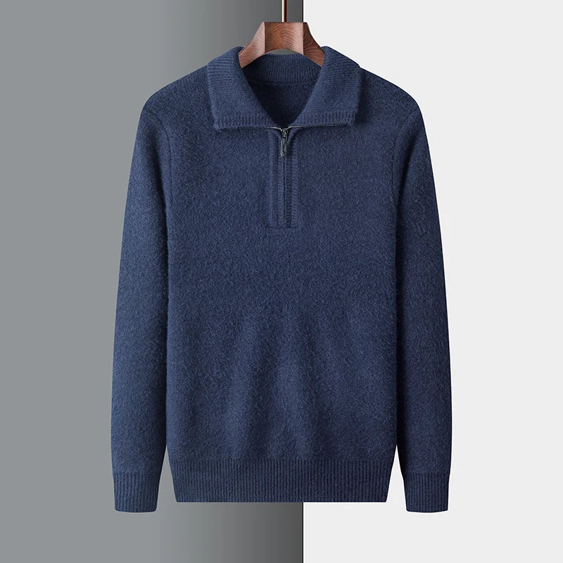 Vintém d'Ouro - Camisola elegante de caxemira com fecho