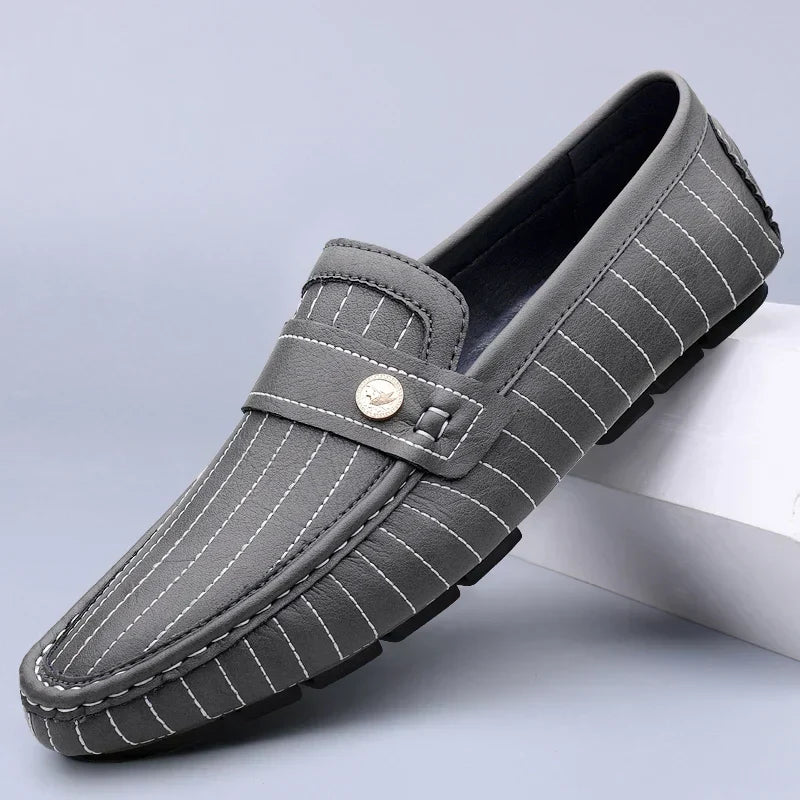 Vintém d'Ouro - Mocassins de couro elegantes