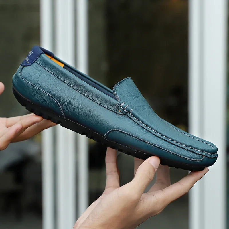 Vintém d'Ouro - Mocassins de couro vintage