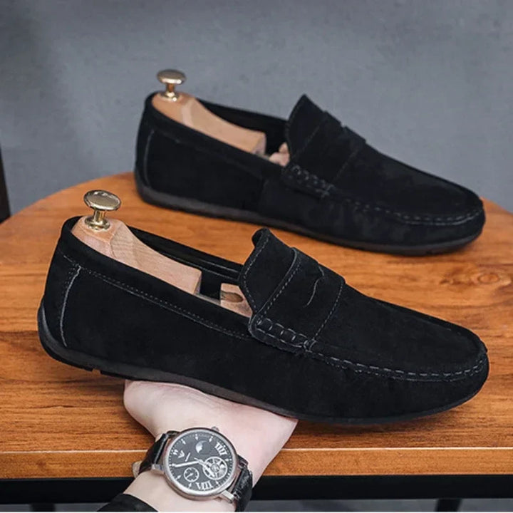 Vintém d'Ouro - Mocassins leves de camurça para homem