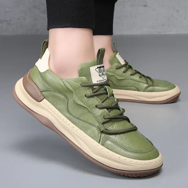 Vintém d'Ouro - Sapatos de couro com sola alta
