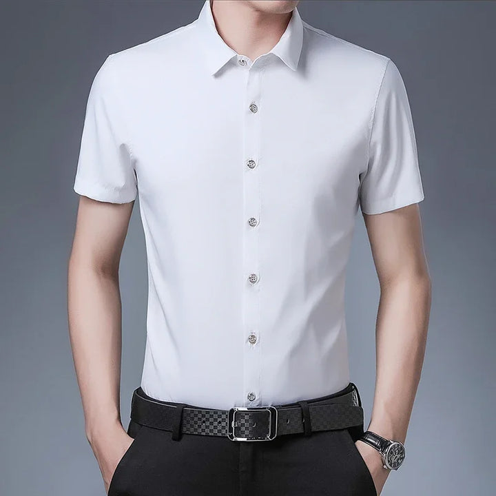Vintém d'Ouro - Camisa casual de manga curta para negócios