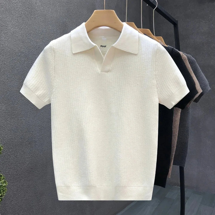 Vintém d'Ouro - Camisa pólo de malha respirável