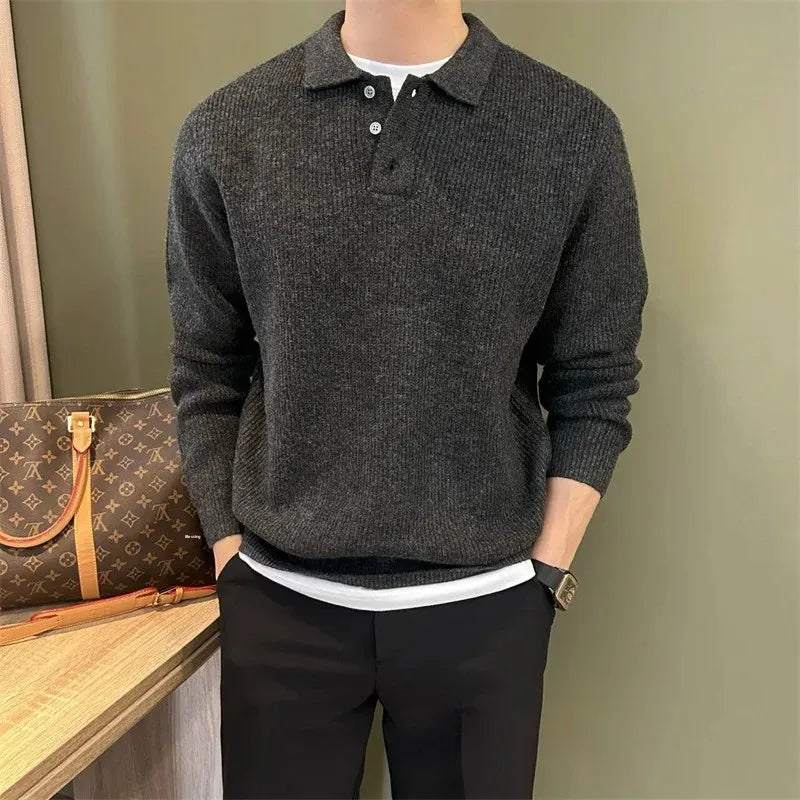 Vintém d'Ouro - Camisola polo de malha elegante