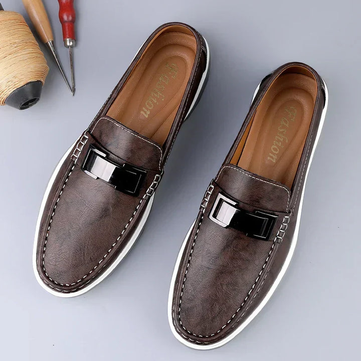Vintém d'Ouro - Mocassins de couro de luxo