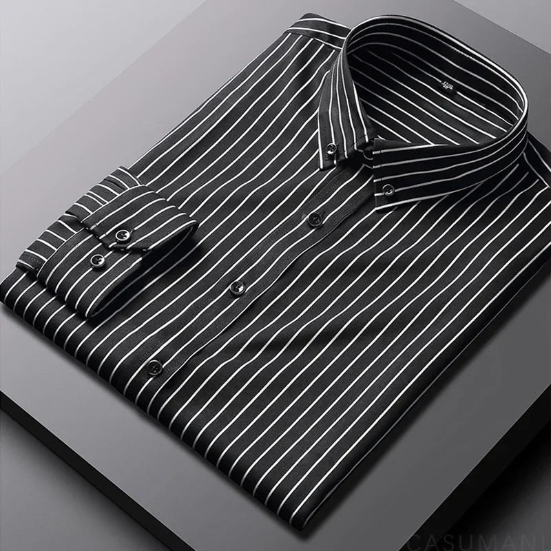 Vintém d'Ouro - Camisa casual listrada para homem