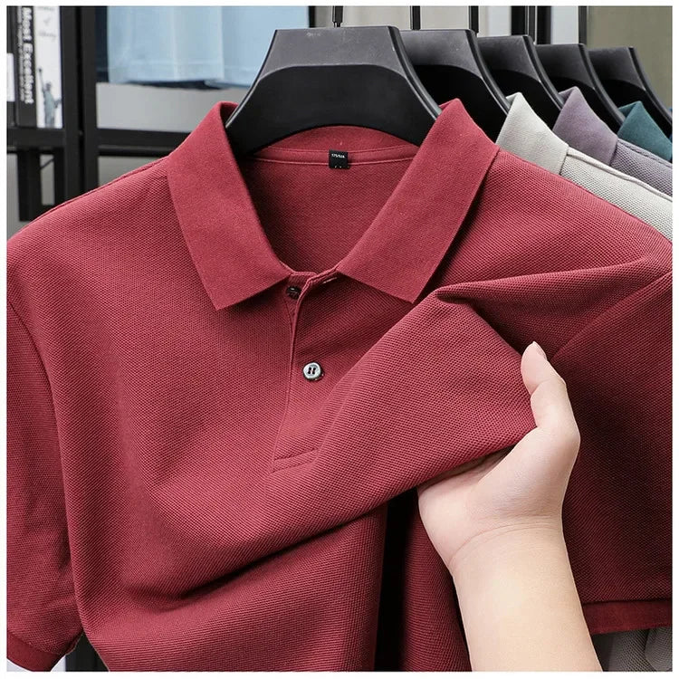 Vintém d'Ouro - Camisa pólo casual de algodão