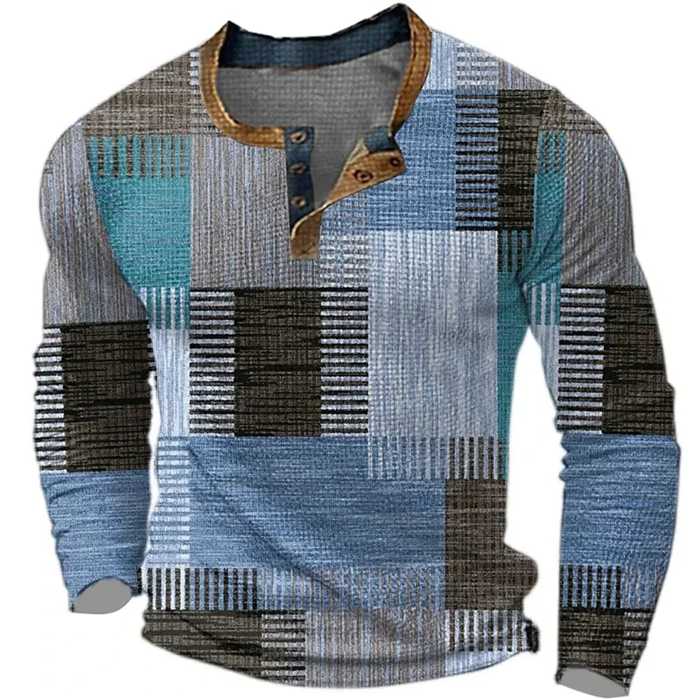 Vintém d'Ouro - Camisa Casual de Manga Longa
