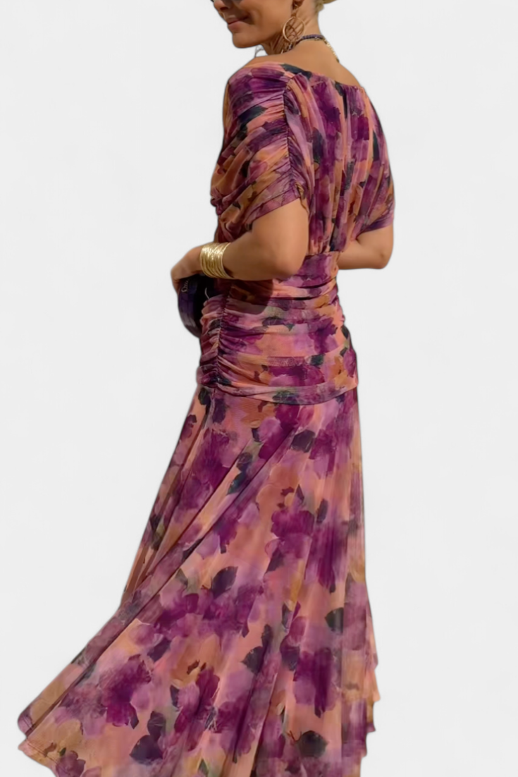 Vintém d'Ouro - Vestido elegante com decote em V