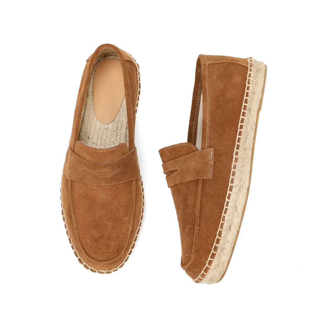 Vintém d'Ouro - Espadrilles de camurça elegantes