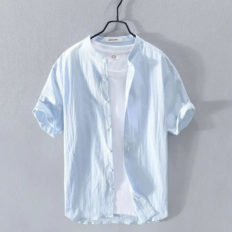 Vintém d'Ouro - Camisa de verão em algodão e linho