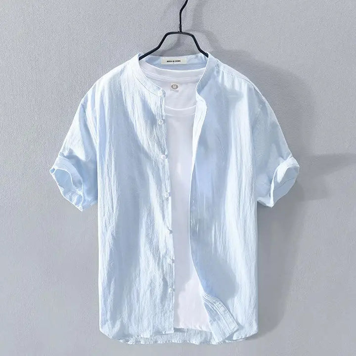 Vintém d'Ouro - Camisa de verão em algodão e linho