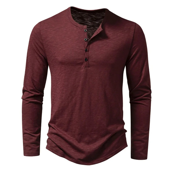 Vintém d'Ouro - Camisa pólo de algodão de mangas compridas