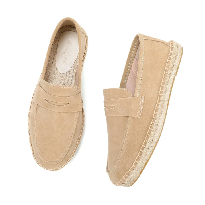 Vintém d'Ouro - Espadrilles de camurça elegantes