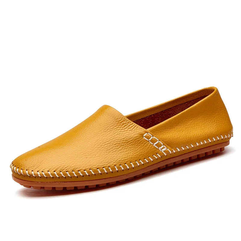 Vintém d'Ouro - Mocassins de couro claro