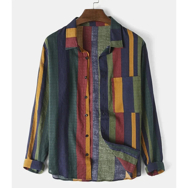 Vintém d'Ouro - Camisa Mosaico Linhas